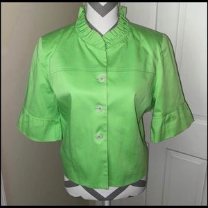 Ladies Size 12 Cute Cotton Crop Jacket